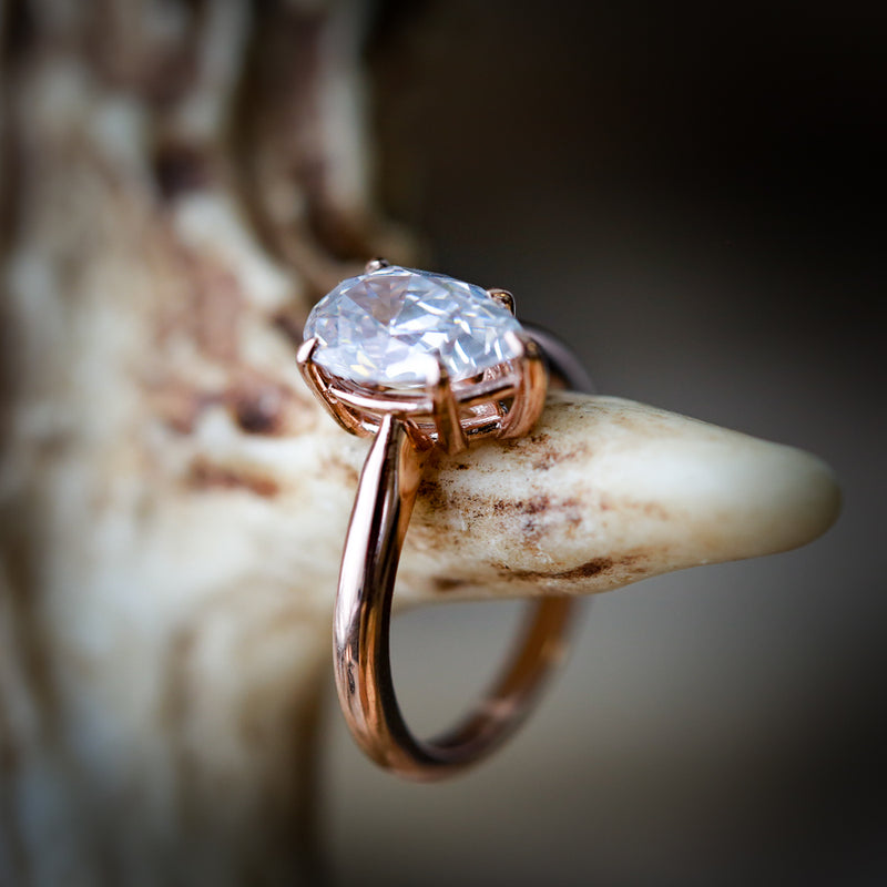 Moissanite Engagement Ring (14K Gold, 1CT Moissanite, 18 Natural Diamonds)  : r/EngagementRings