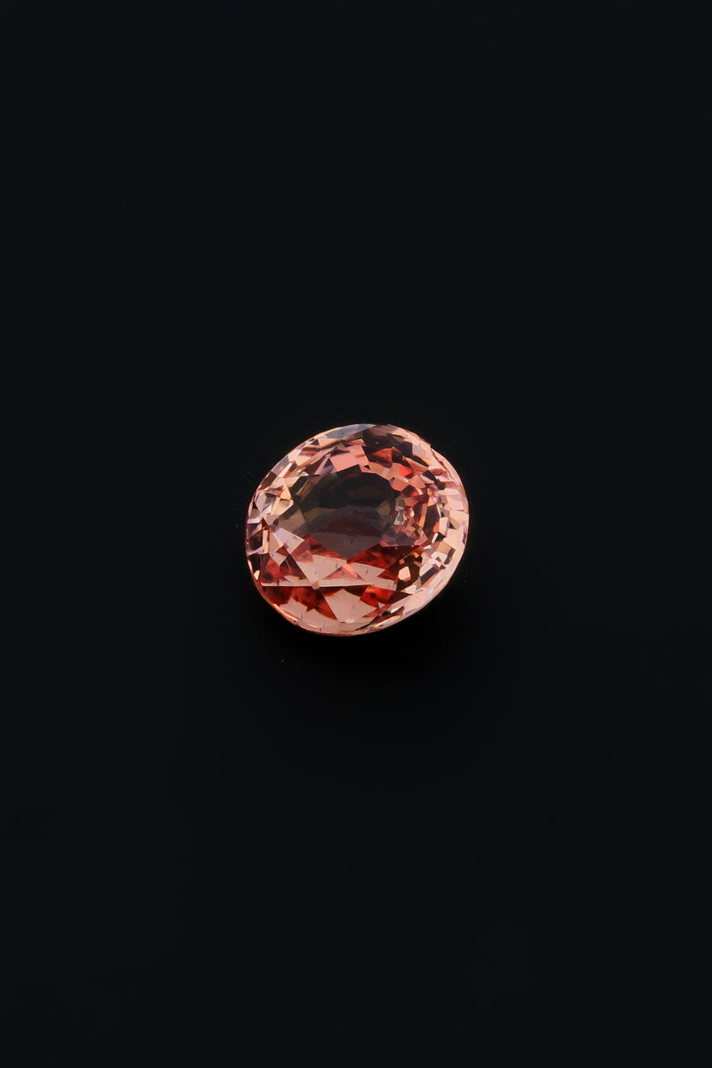 "LOTUS" - OVAL PADPARADSCHA SAPPHIRE-3