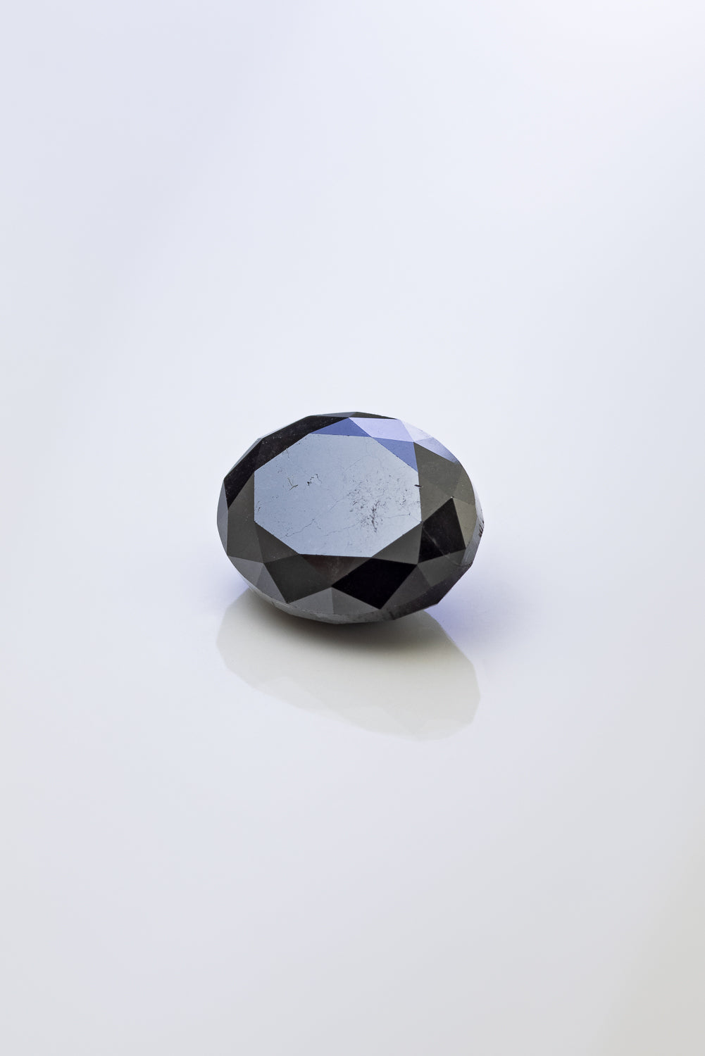 "AYA" - OVAL DOUBLE CUT SALT & PEPPER DIAMOND-3