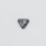 0.57ct 6.22x6.09x2.29mm CUT CORNER TRIANGLE ROSE CUT SALT & PEPPER DIAMOND-1