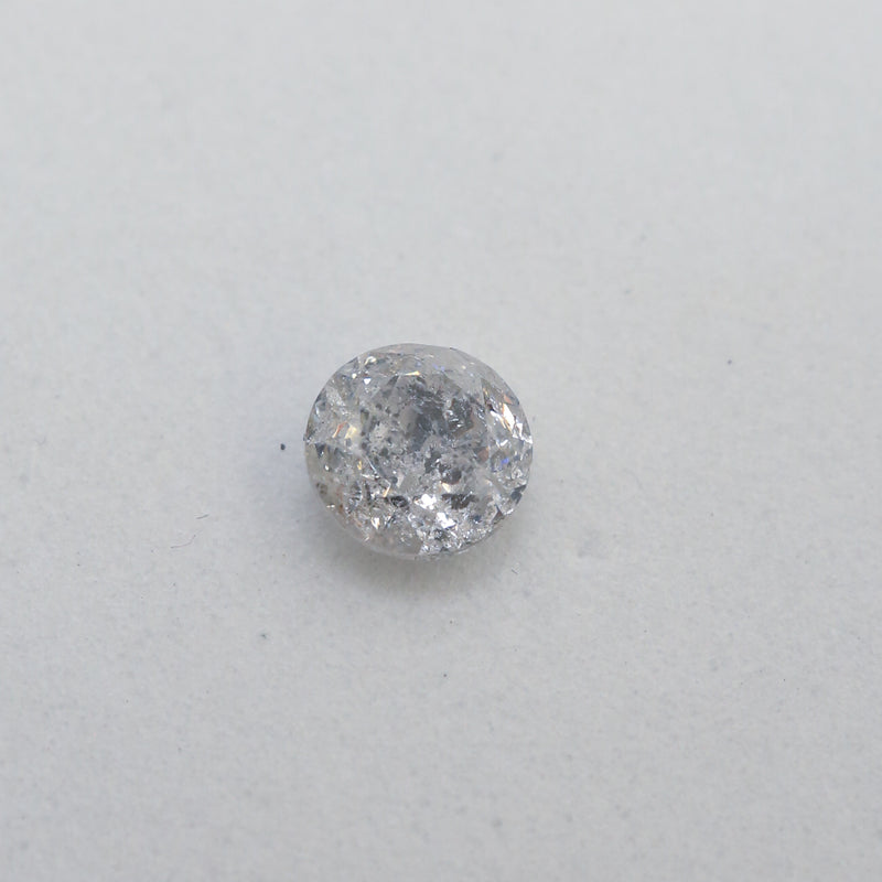 1.31ct 6.61mm ROUND DOUBLE CUT SALT & PEPPER DIAMOND