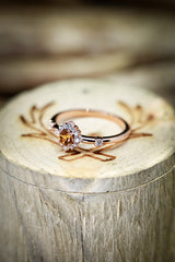 14K GOLD CITRINE STARBURST ENGAGEMENT RING - Staghead Designs - Antler Rings By Staghead Designs