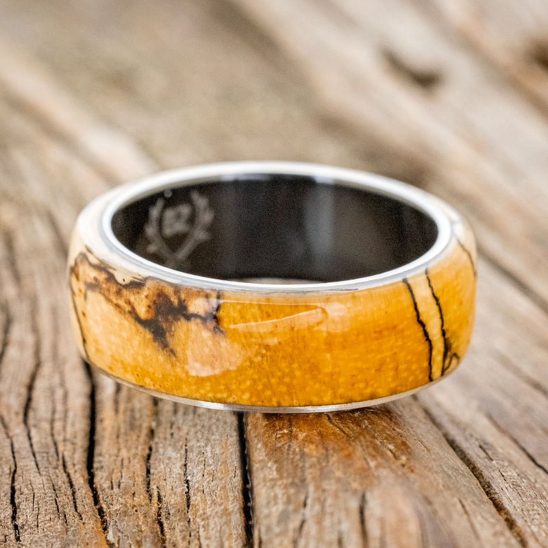 "HAVEN" - SPALTED MAPLE WEDDING RING