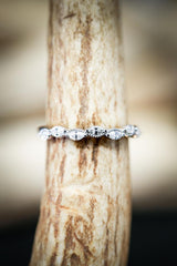 ANNIVERSARY STACKING BAND WITH MARQUISE DIAMONDS