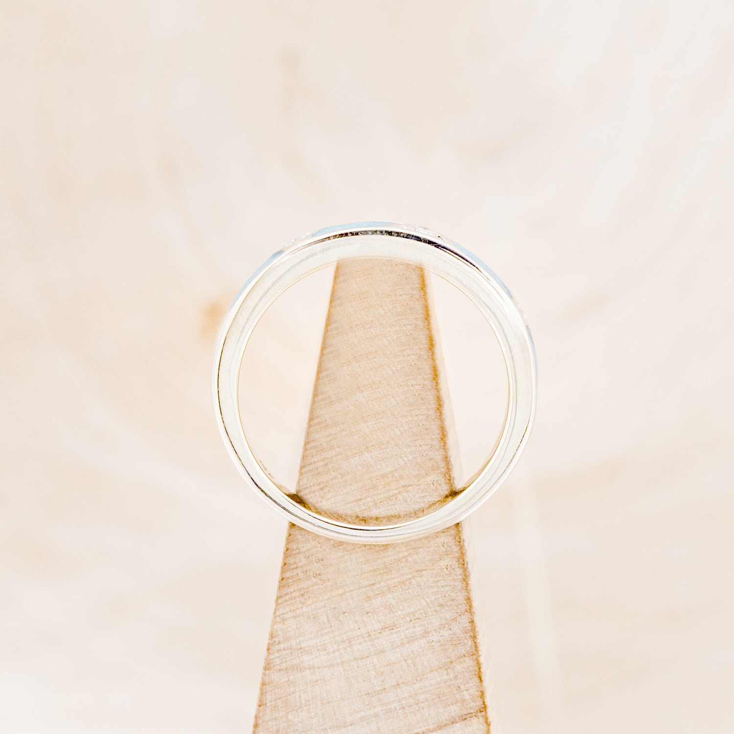 TURQUOISE STACKER WITH DIAMOND ACCENTS-9