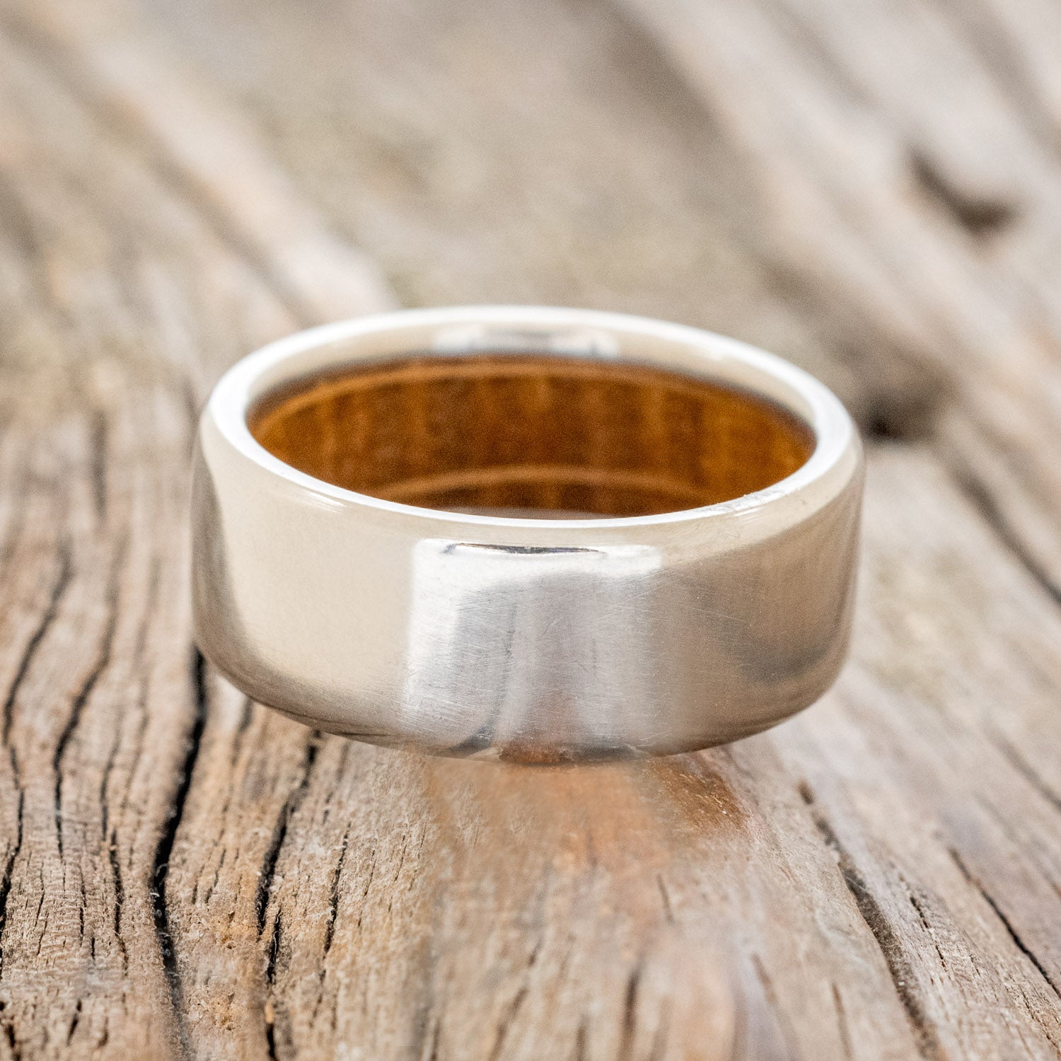 WHISKEY BARREL LINED WEDDING BAND-6