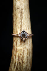 Zella Salt & Pepper Diamond Engagement Ring on Antler