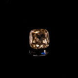 0.97ct 5.21x5.14mm CUSHION DOUBLE CUT CHAMPAGNE SALT & PEPPER DIAMOND