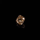 0.97ct 5.21x5.14mm CUSHION DOUBLE CUT CHAMPAGNE SALT & PEPPER DIAMOND