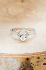 Zella Oval Moonstone Engagement Ring