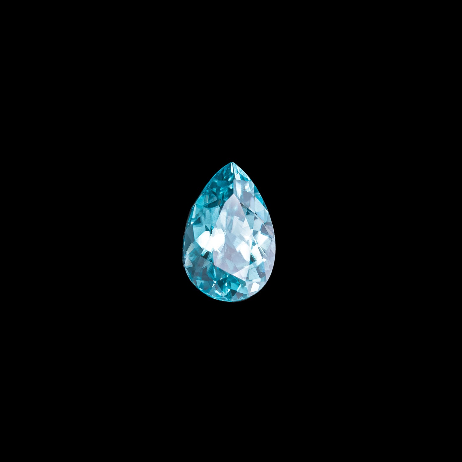 "BOREAS" - PEAR-SHAPED BLUE ZIRCON-4
