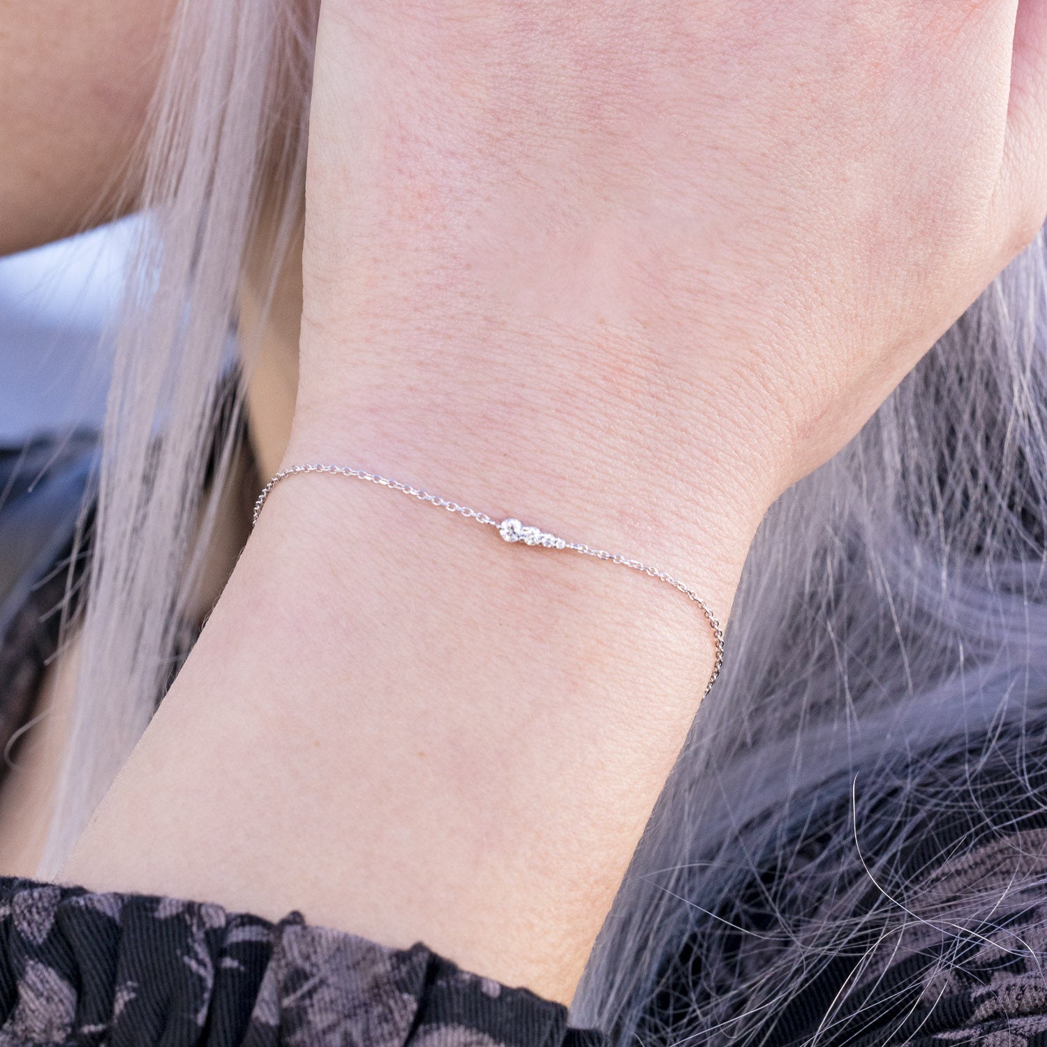 14K GOLD DIAMOND ACCENTS BRACELET-6