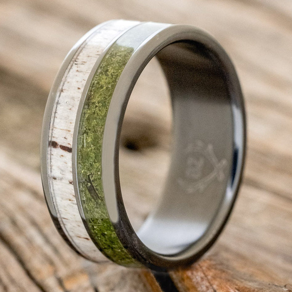"DYAD" - MOSS & ANTLER WEDDING BAND-10