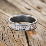 "RAINIER" - ELK ANTLER WEDDING BAND - READY TO SHIP-8