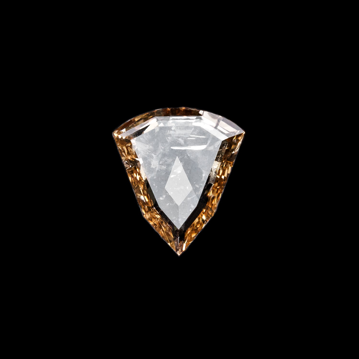 "BOTTEGA" - SHIELD PORTRAIT CUT CHAMPAGNE DIAMOND-4