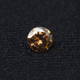 0.70ct 5.85mm ROUND BRILLIANT CUT CHAMPAGNE DIAMOND-2