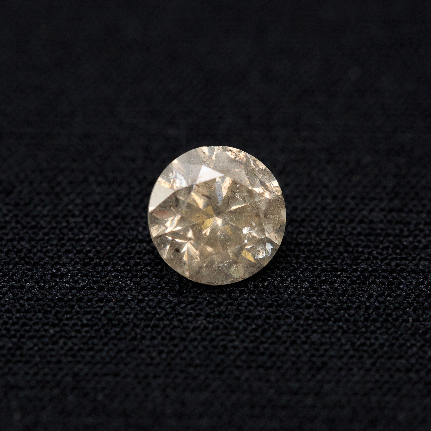 1.59ct 7.15mm ROUND BRILLIANT CUT CHAMPAGNE DIAMOND-2