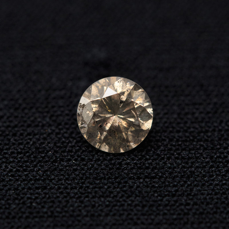 0.64ct 5.40mm ROUND BRILLIANT CUT CHAMPAGNE DIAMOND-2