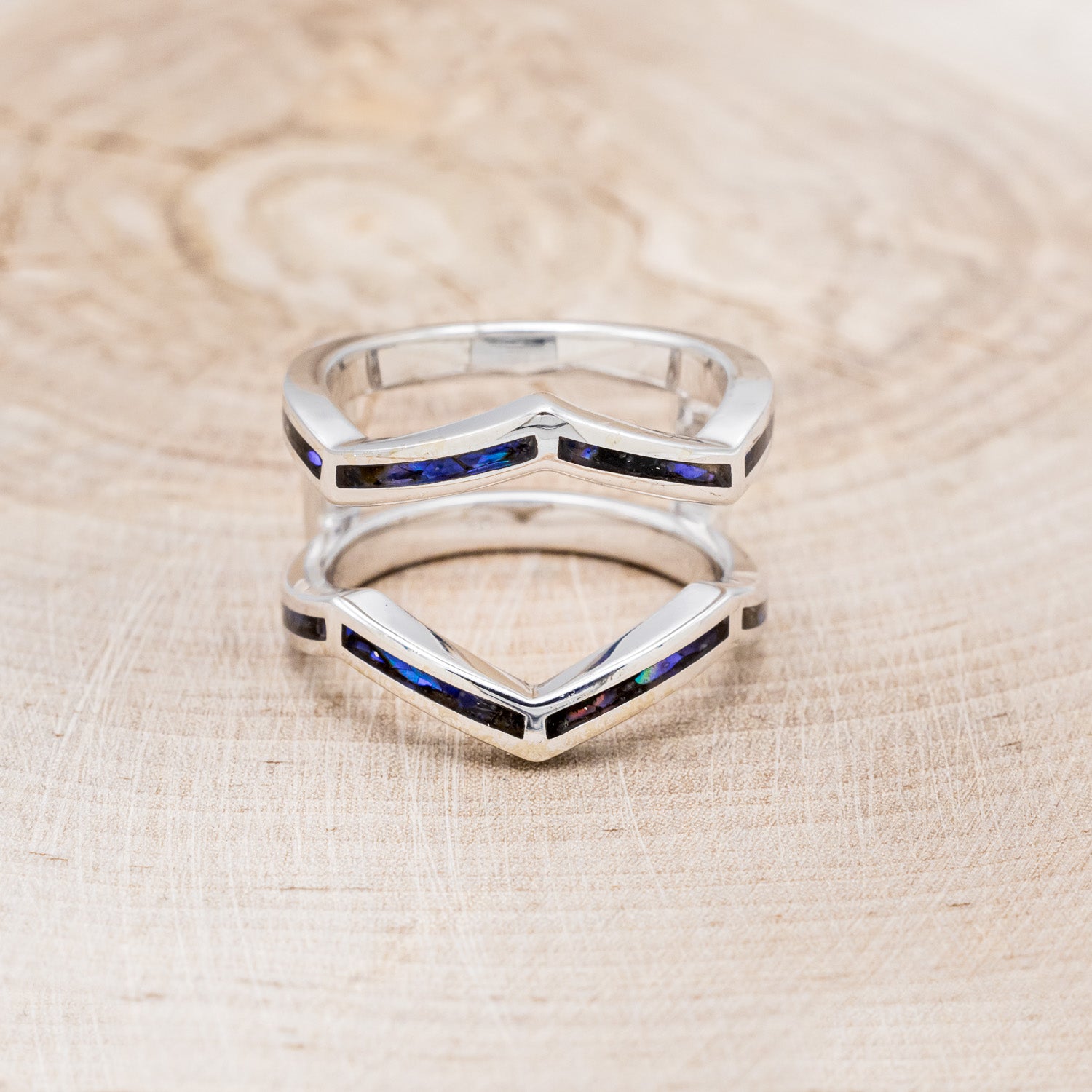 "LINA" RING GUARD - PAUA SHELL RING GUARD-4