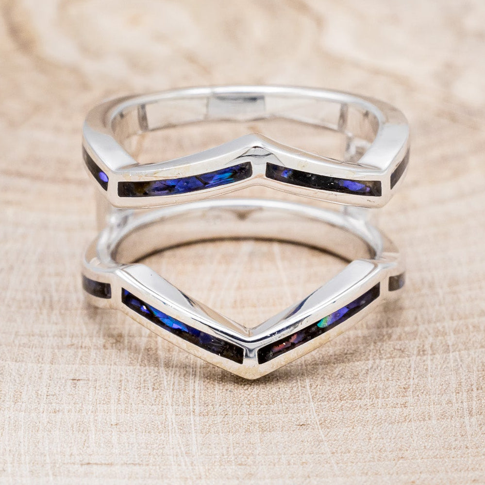 "LINA" RING GUARD - PAUA SHELL RING GUARD-4