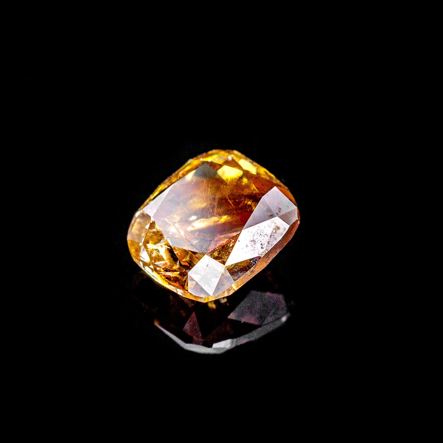 "CATTIER" - CUSHION CUT CHAMPAGNE DIAMOND-6