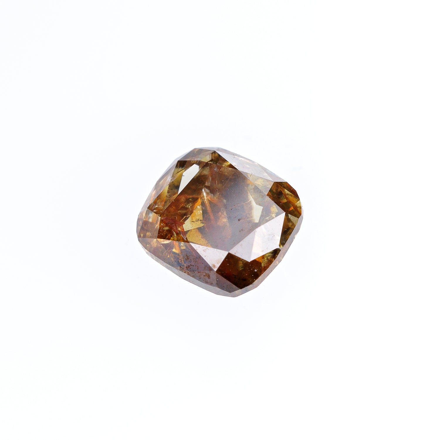 "CATTIER" - CUSHION CUT CHAMPAGNE DIAMOND-3