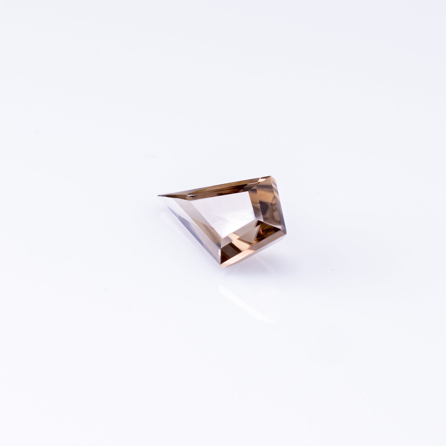 "COCOA" - KITE CUT CHOCOLATE BROWN ZIRCON-3