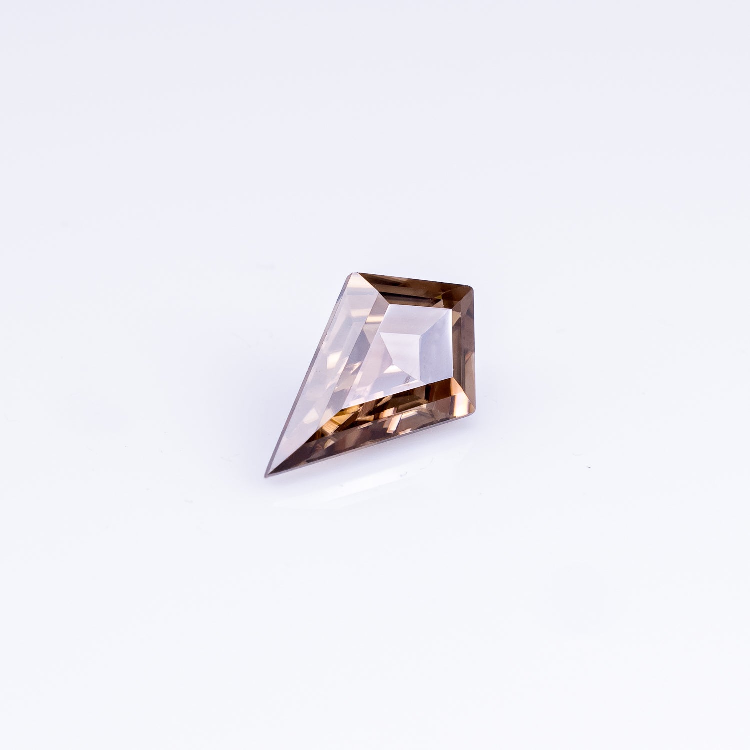 "COCOA" - KITE CUT CHOCOLATE BROWN ZIRCON-2