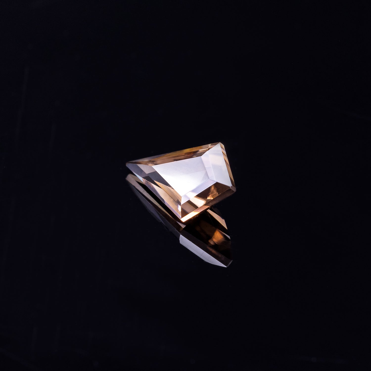 "COCOA" - KITE CUT CHOCOLATE BROWN ZIRCON-5