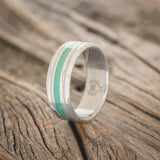 "AUSTIN" - MALACHITE WEDDING BAND - READY TO SHIP-4