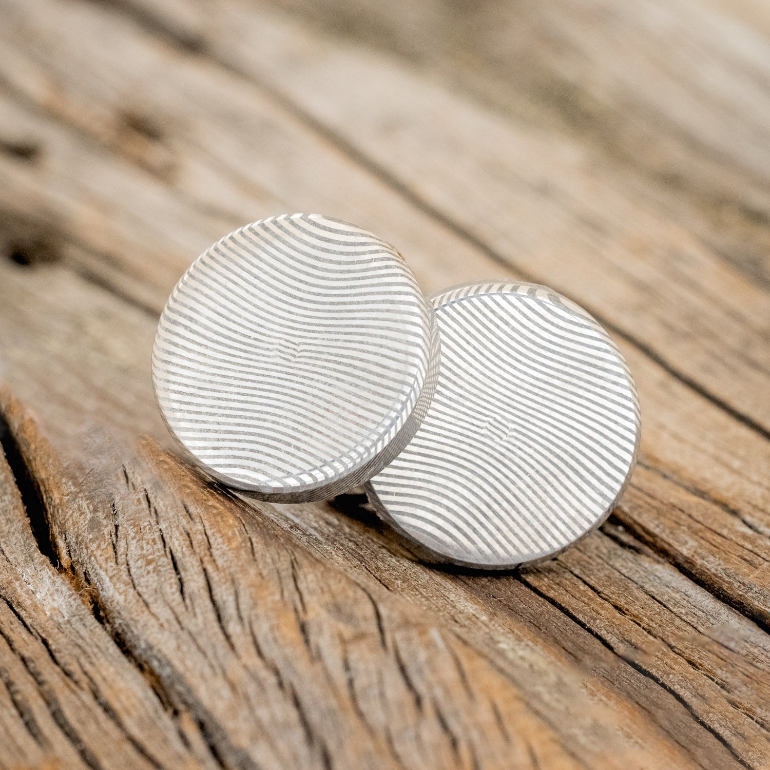 TWIST DAMASCUS CUFFLINKS-3