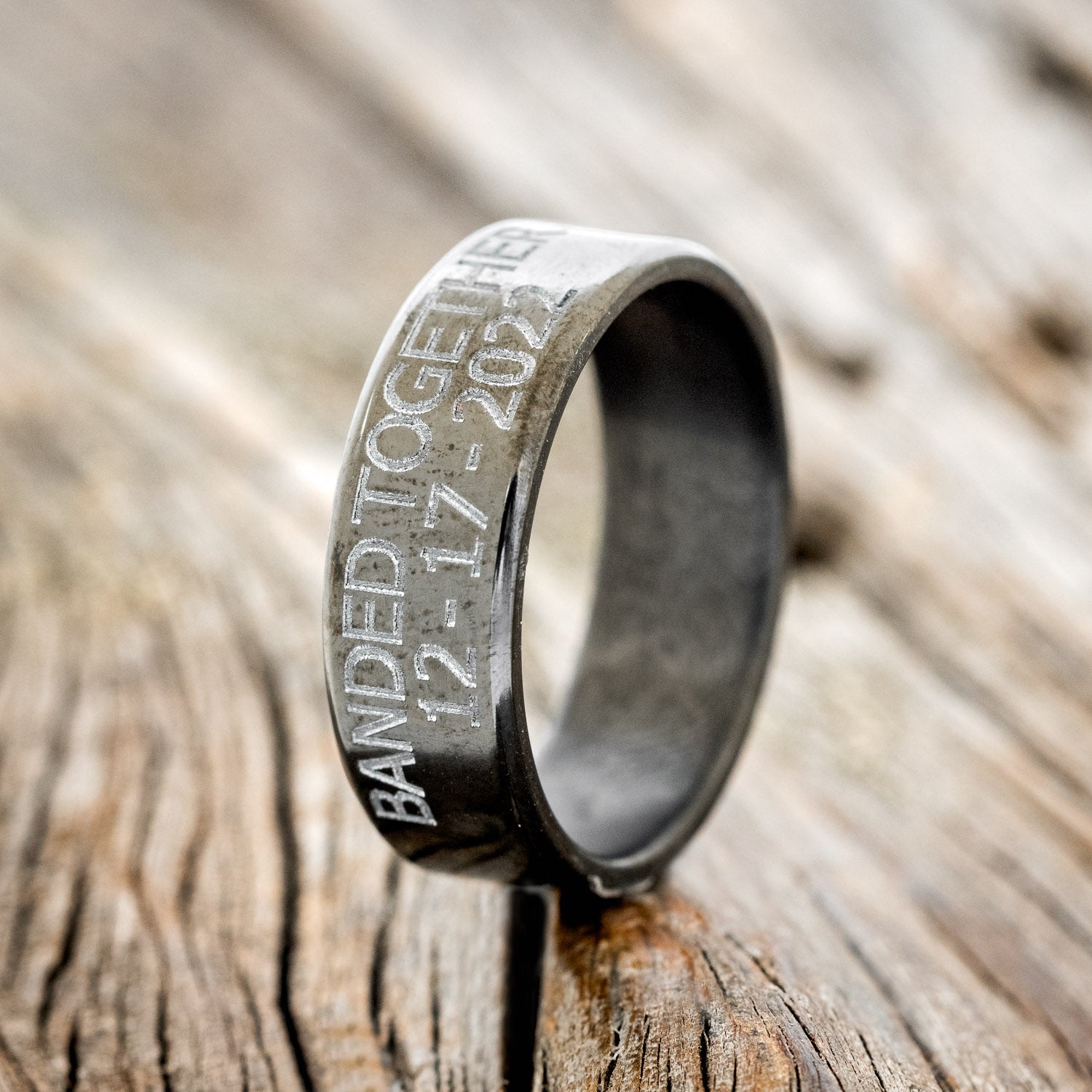 CUSTOM ENGRAVED "DUCK BAND" WEDDING RING-6