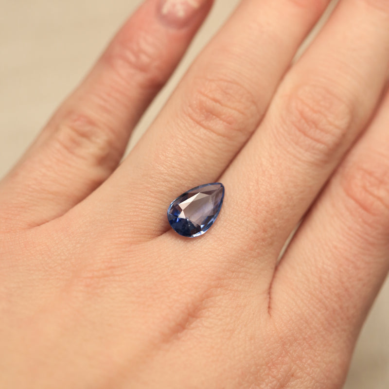 "DIOR" - PEAR BRILLIANT BLUE SAPPHIRE-7