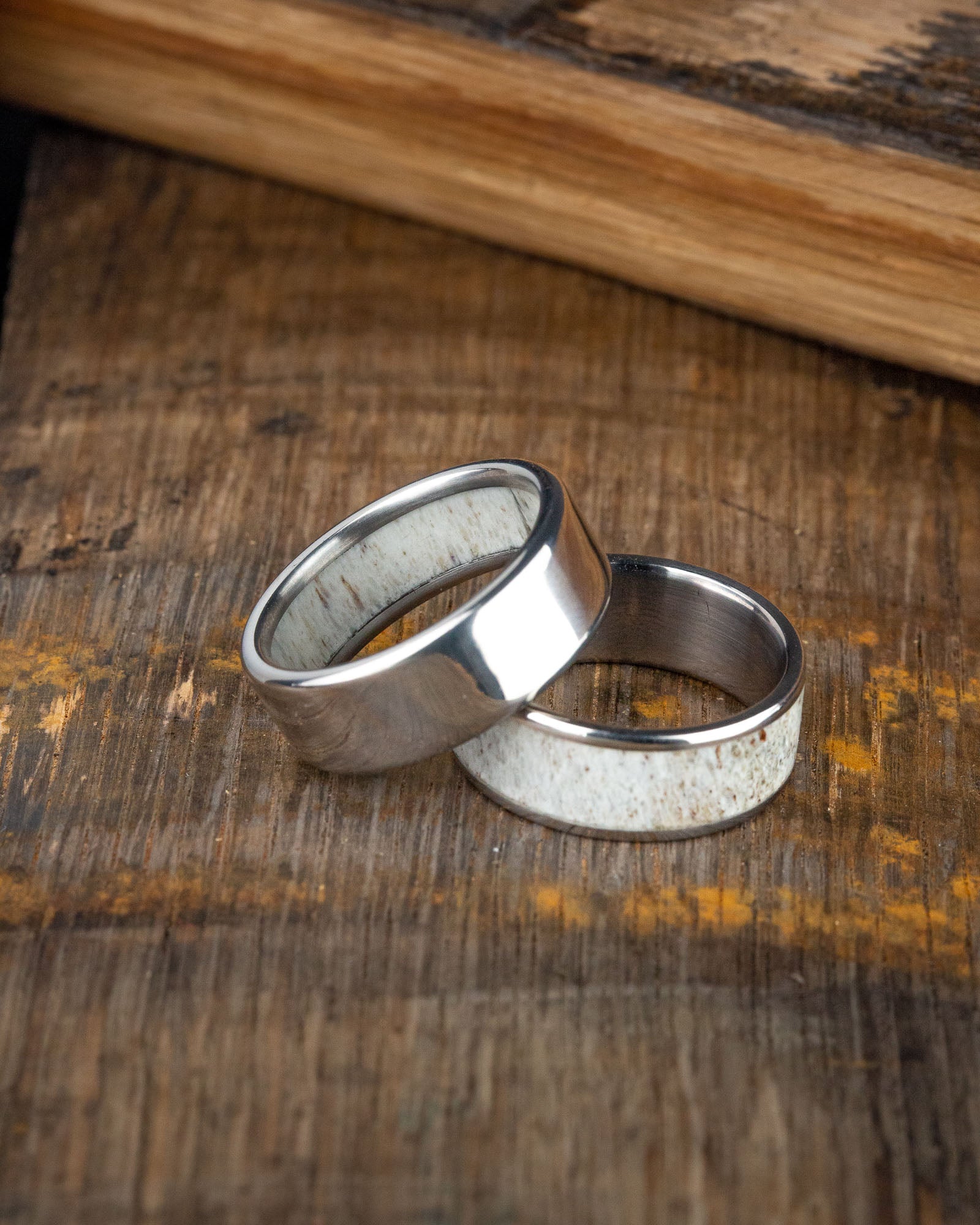 "RAINIER" - ANTLER WEDDING BAND-28
