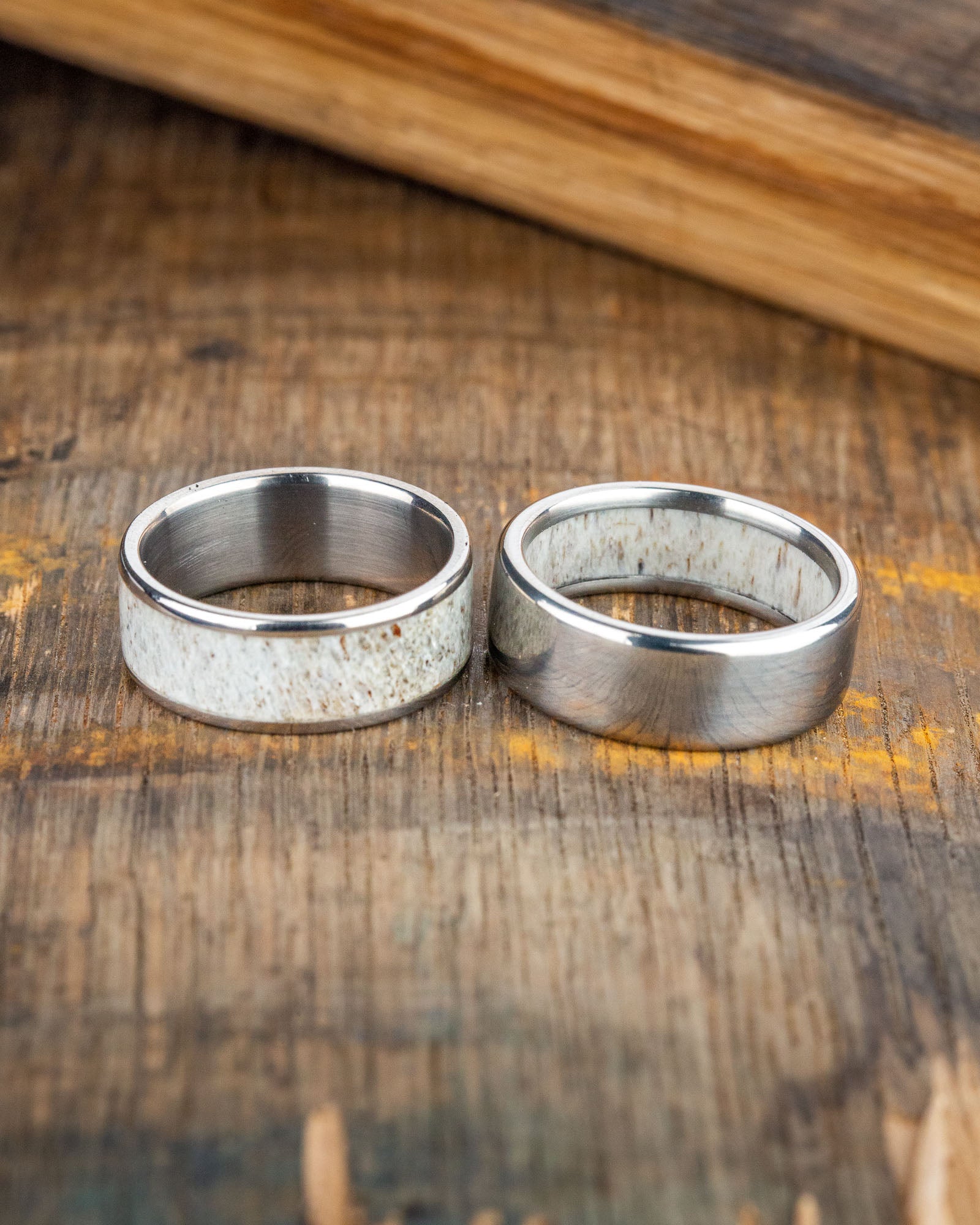 "RAINIER" - ANTLER WEDDING BAND-29