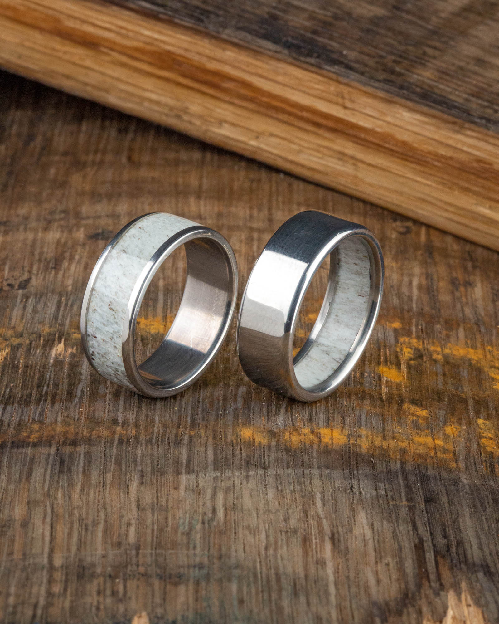 ANTLER LINED WEDDING BAND-42