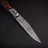 "RHONE RANGERS" - HANDMADE DAMASCUS STEEL FOLDING KNIFE WITH WINE CORKSCREW by Forseti Steel™