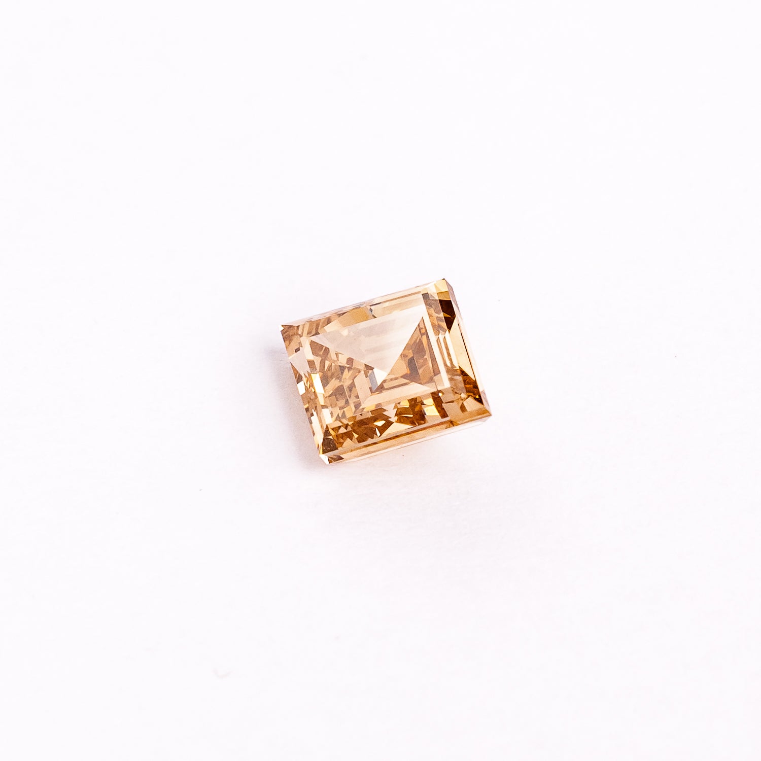 "FÉLICITÉ" - LOZENGE STEP-CUT VS1 C5 CANADIAN CHAMPAGNE DIAMOND-3