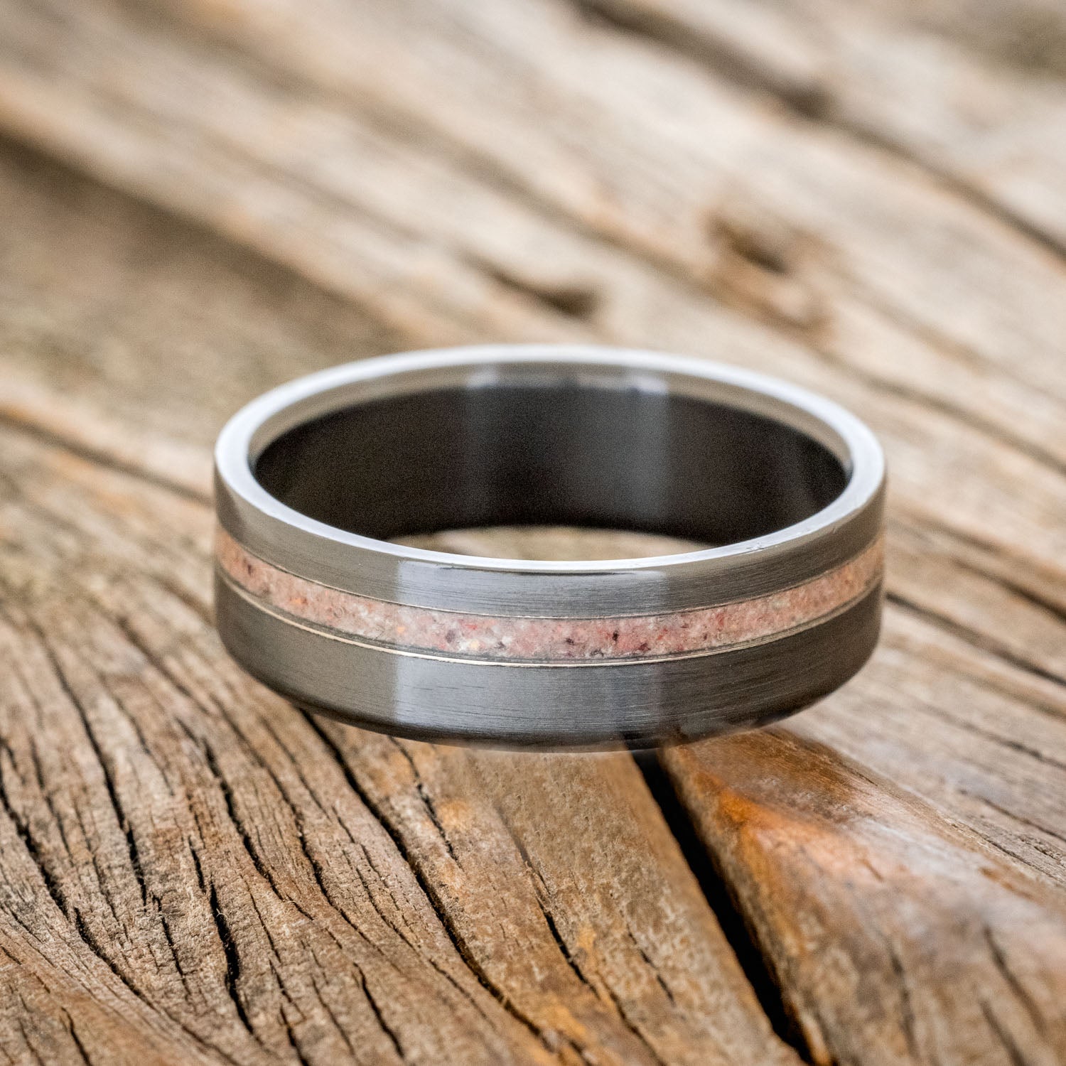 "VERTIGO" - MAGMA OPAL WEDDING RING-3