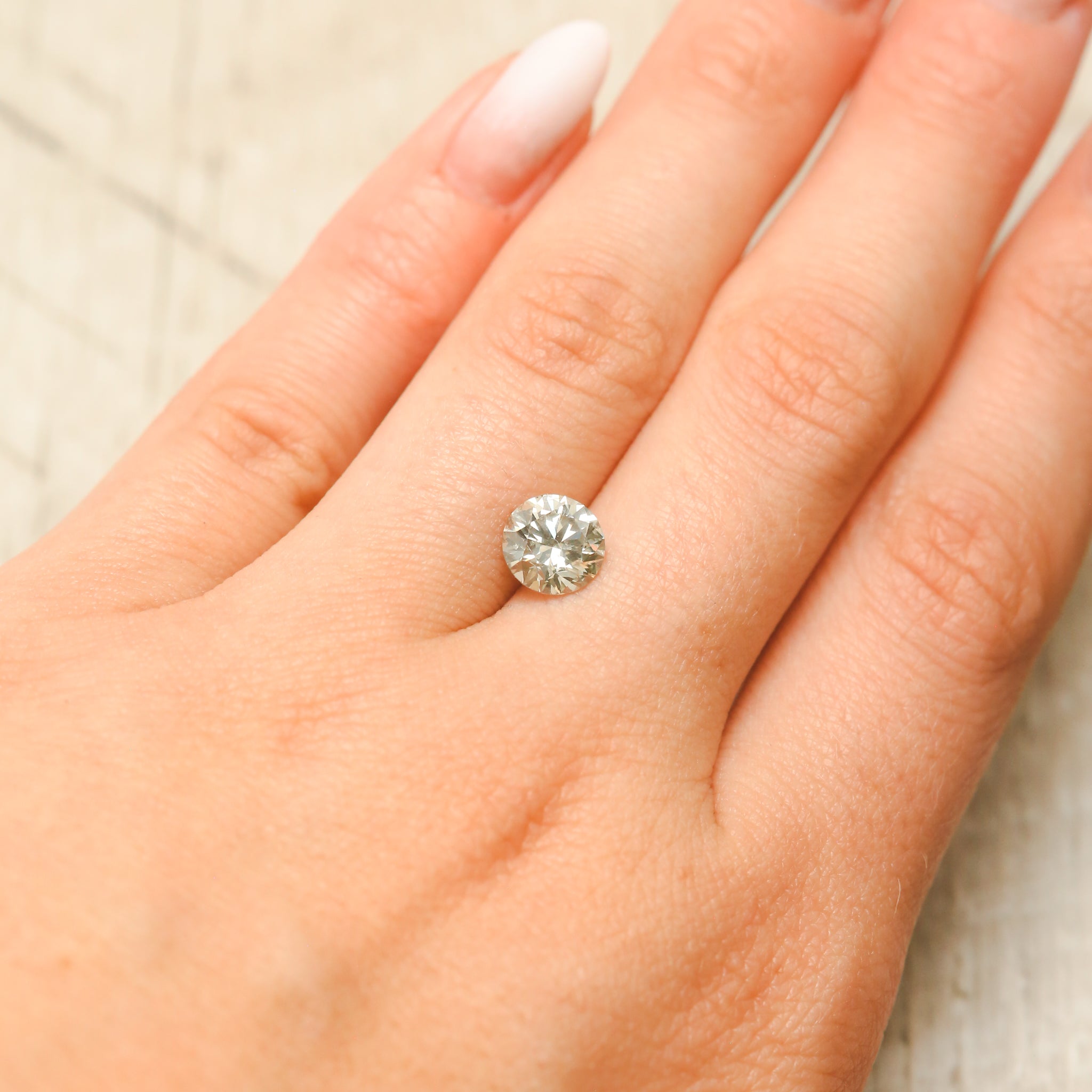 "KRUG" - ROUND BRILLIANT CUT CHAMPAGNE DIAMOND-7