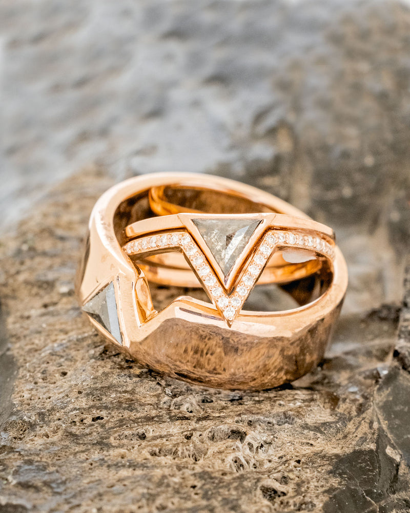 Gold diamond wedding rings couple Clearance