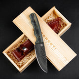 "BOWIE" - DAMASCUS STEEL KNIFE by Forseti Steel™-2