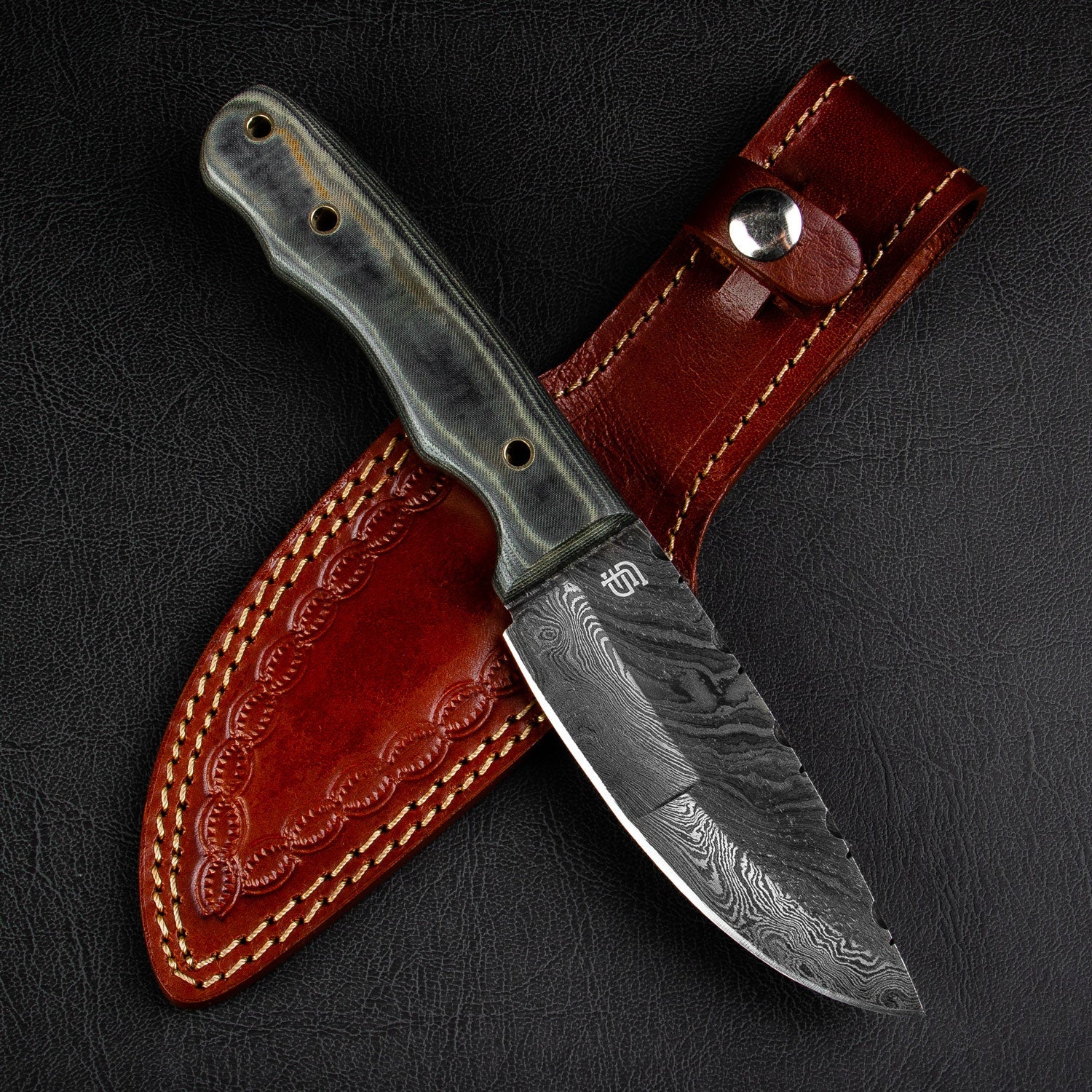 "BOWIE" - DAMASCUS STEEL KNIFE by Forseti Steel™-3