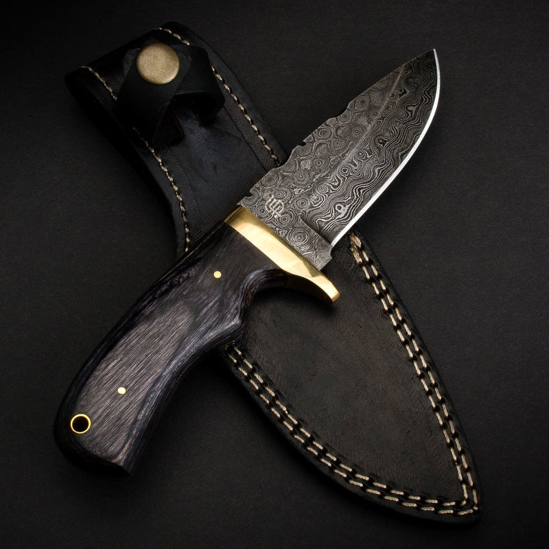 FORSETI Steel Becknell Handmade Damascus Steel Hunting Knife