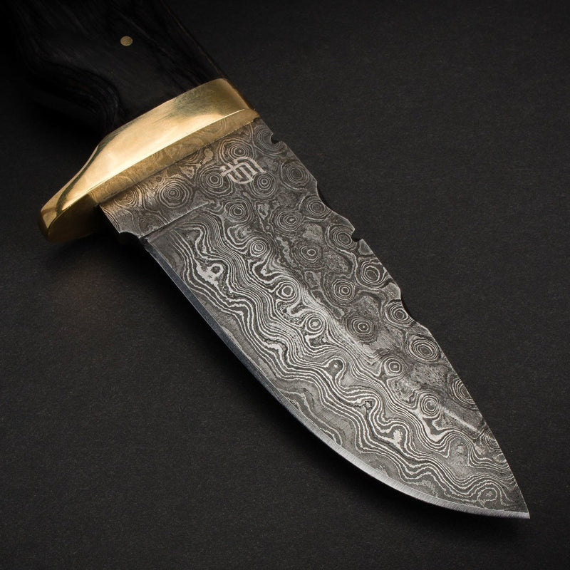 FORSETI Steel Becknell Handmade Damascus Steel Hunting Knife