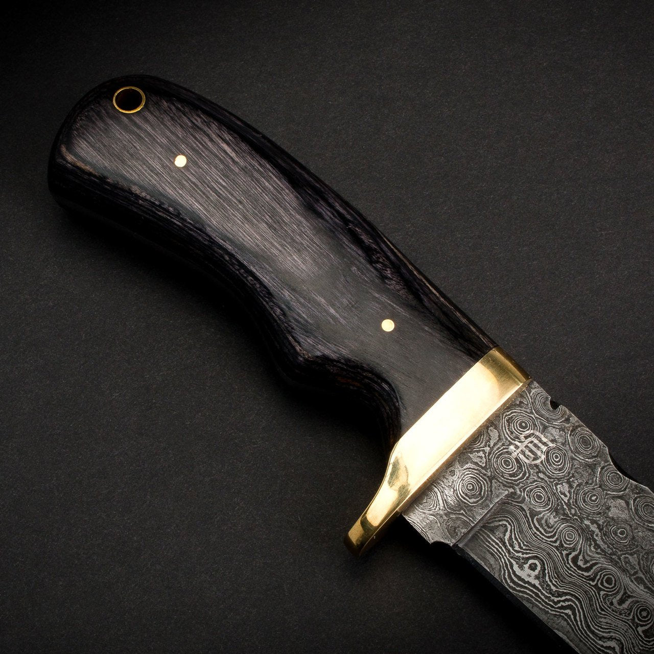 "JIM BAKER" - HANDMADE DAMASCUS STEEL SKINNER KNIFE by Forseti Steel™-6