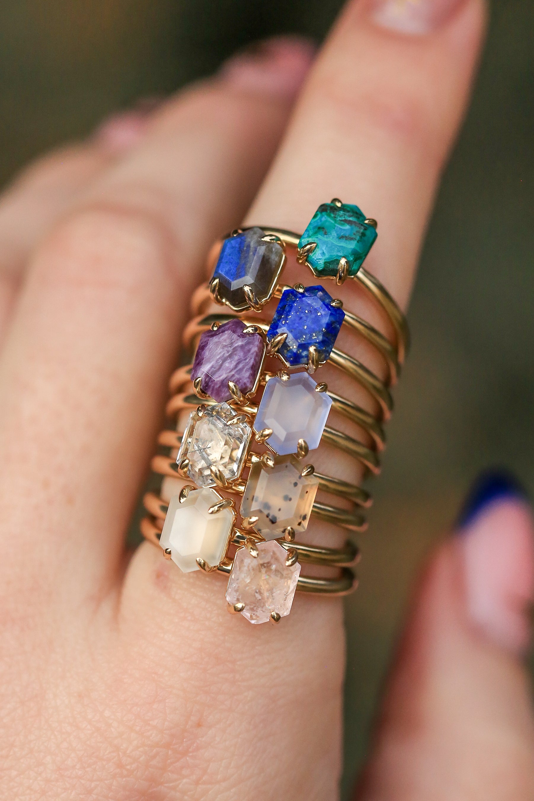 "AURUM" - ROSE QUARTZ SOLITAIRE ENGAGEMENT RING-8