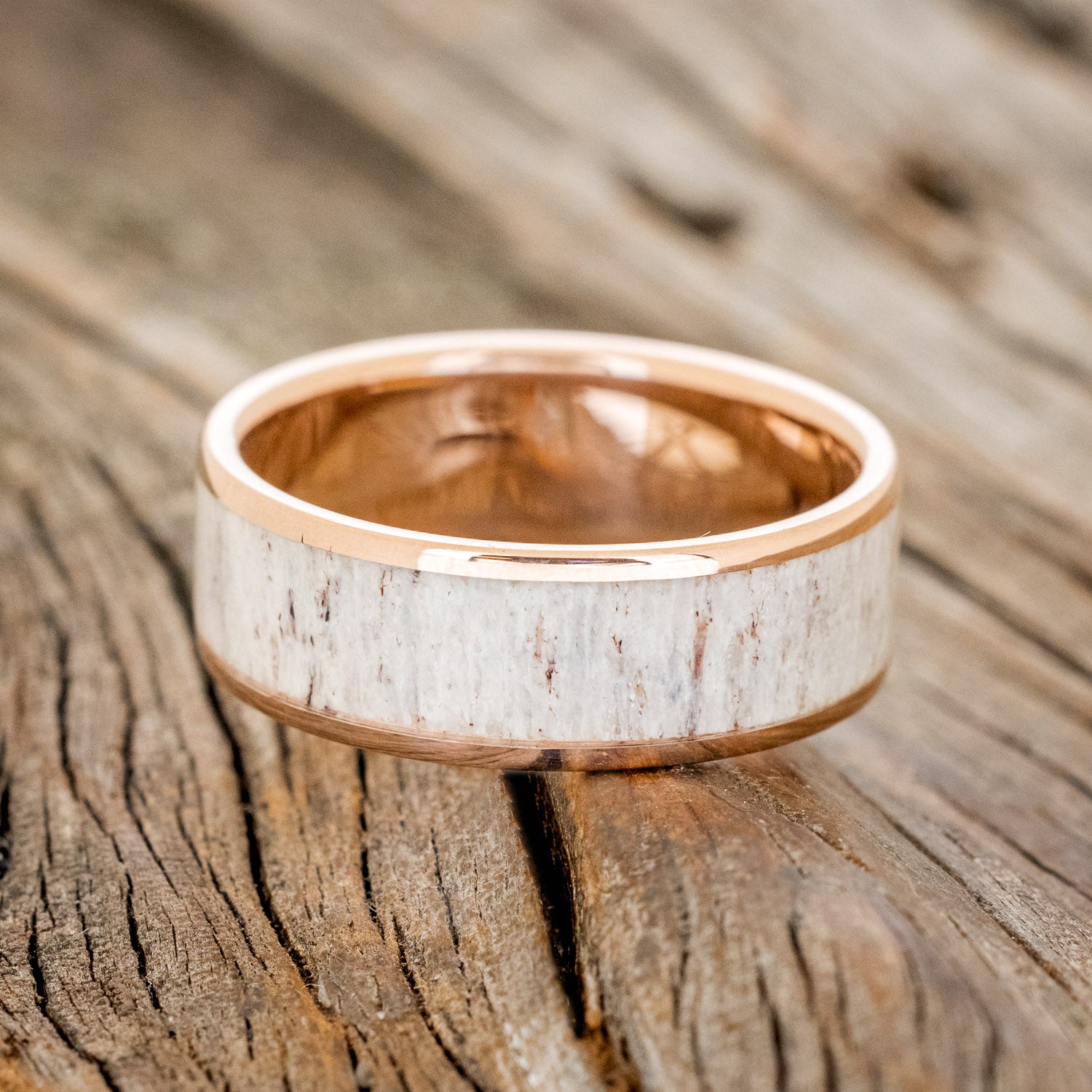 "RAINIER" - ANTLER WEDDING BAND-25
