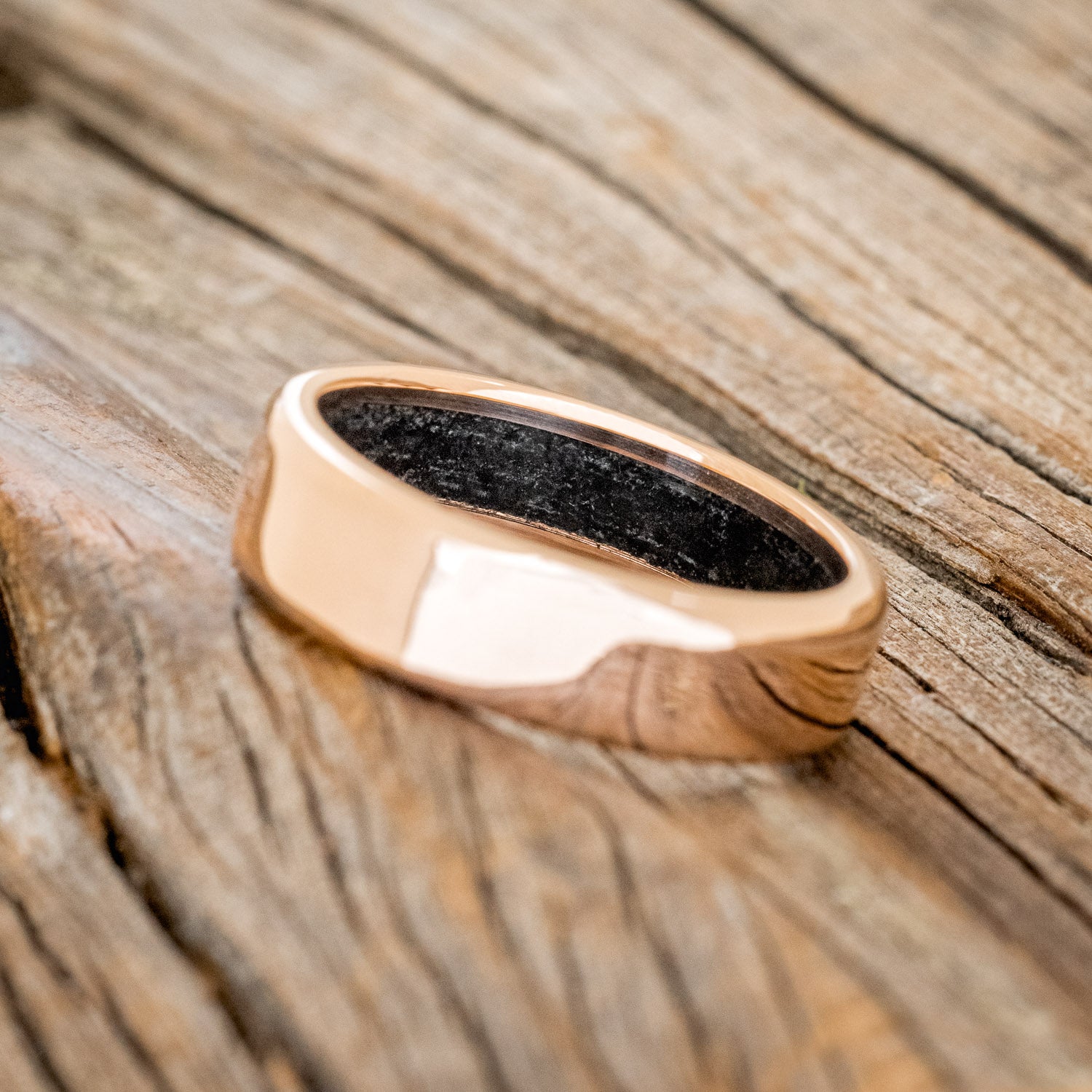 BLACK ONYX LINED WEDDING BAND-7