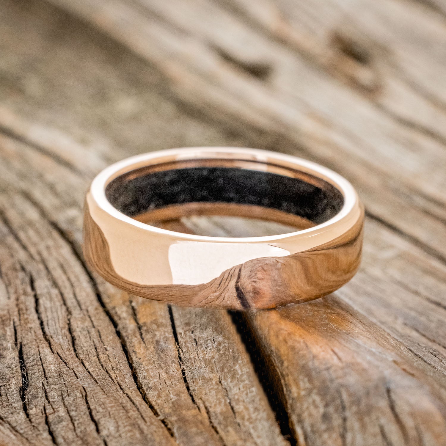 BLACK ONYX LINED WEDDING BAND-11